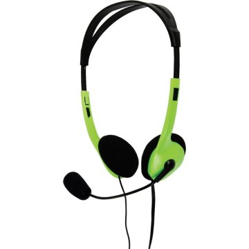 BasicXL BXL-HEADSET1 Stereofónna náhlavná súprava zelená/čierna