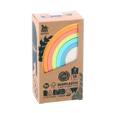 Mlitoys Bioplast Stohovateľná Rainbow 7-dielna