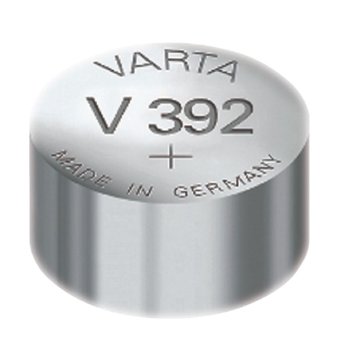 Strieborná gombíková batéria Varta V392