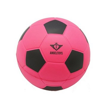 Angel Toys penový futbal 12 cm ružová/čierna